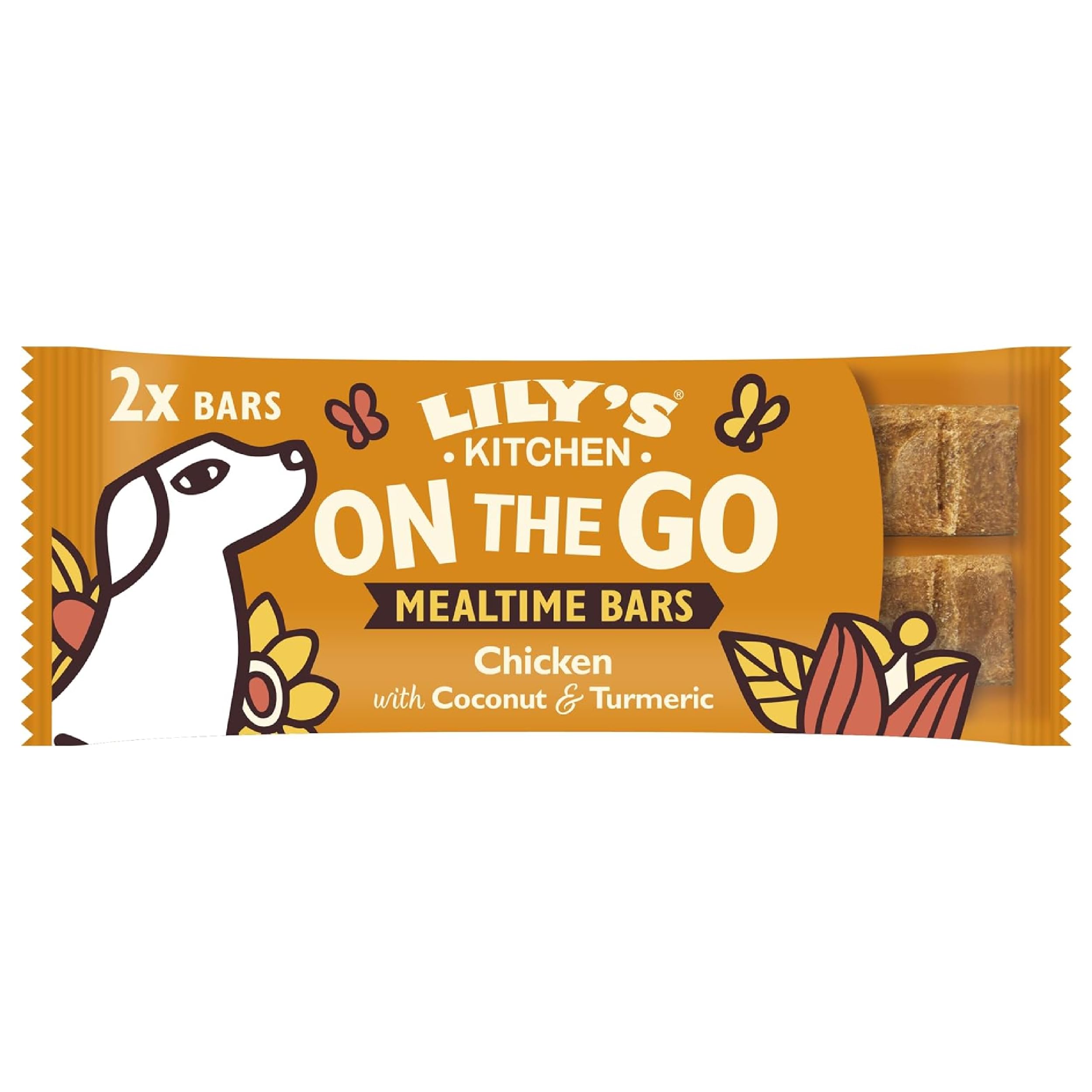Lily's Kitchen Made with Natural Ingredients Chicken On the Go Bars for Dogs 16 x 40g, 1 count (Pack of 16)