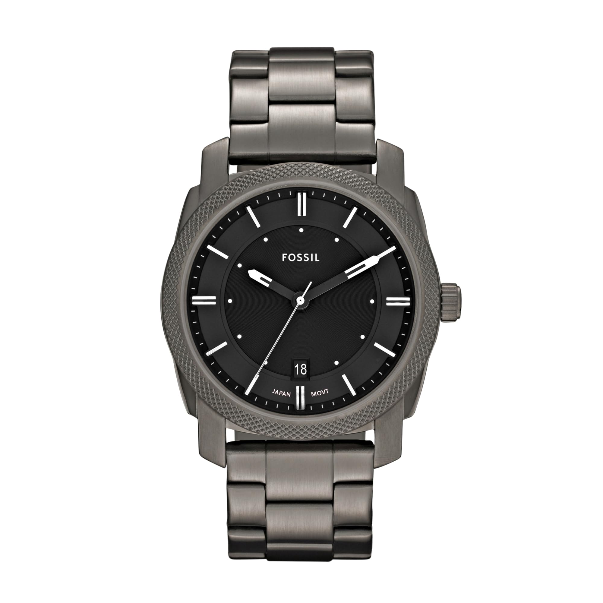 FossilMachine Men's Watch with Stainless Steel or Leather Band, Chronograph or Analog Watch Display