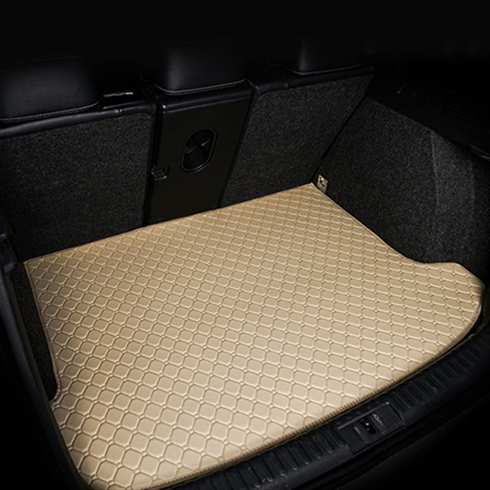 Personalizzato Per Land Per Rover Per Range Per Rover Per Velar 2017-2020 In Pelle Tappetini Bagagliaio Di Un'auto Posteriore Del Tronco Tappetino Vassoio Tappeto Protettivo Bagagliaio(Beige,B)