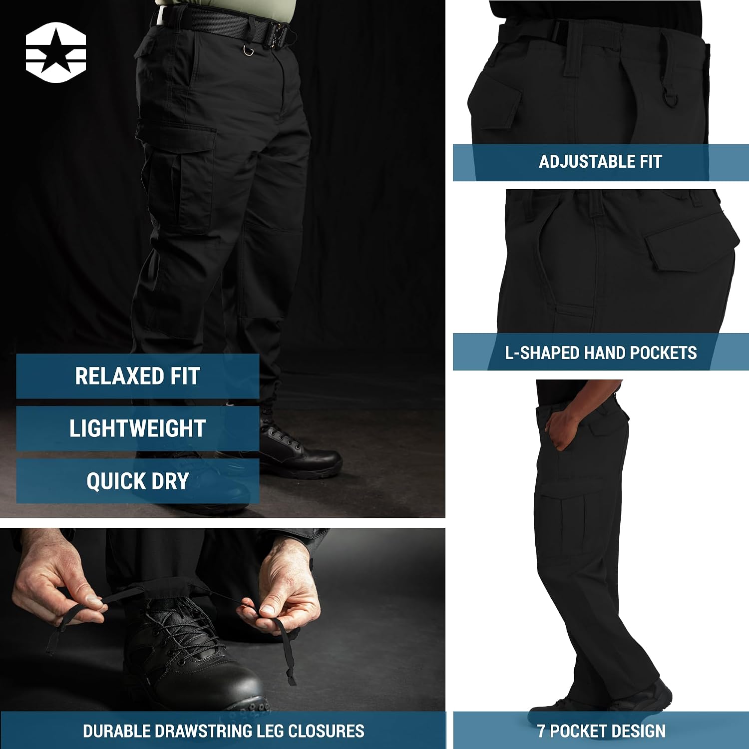 Propper Men's BDU 2.0 Uniform Pant, Black, 3X-Large Regular