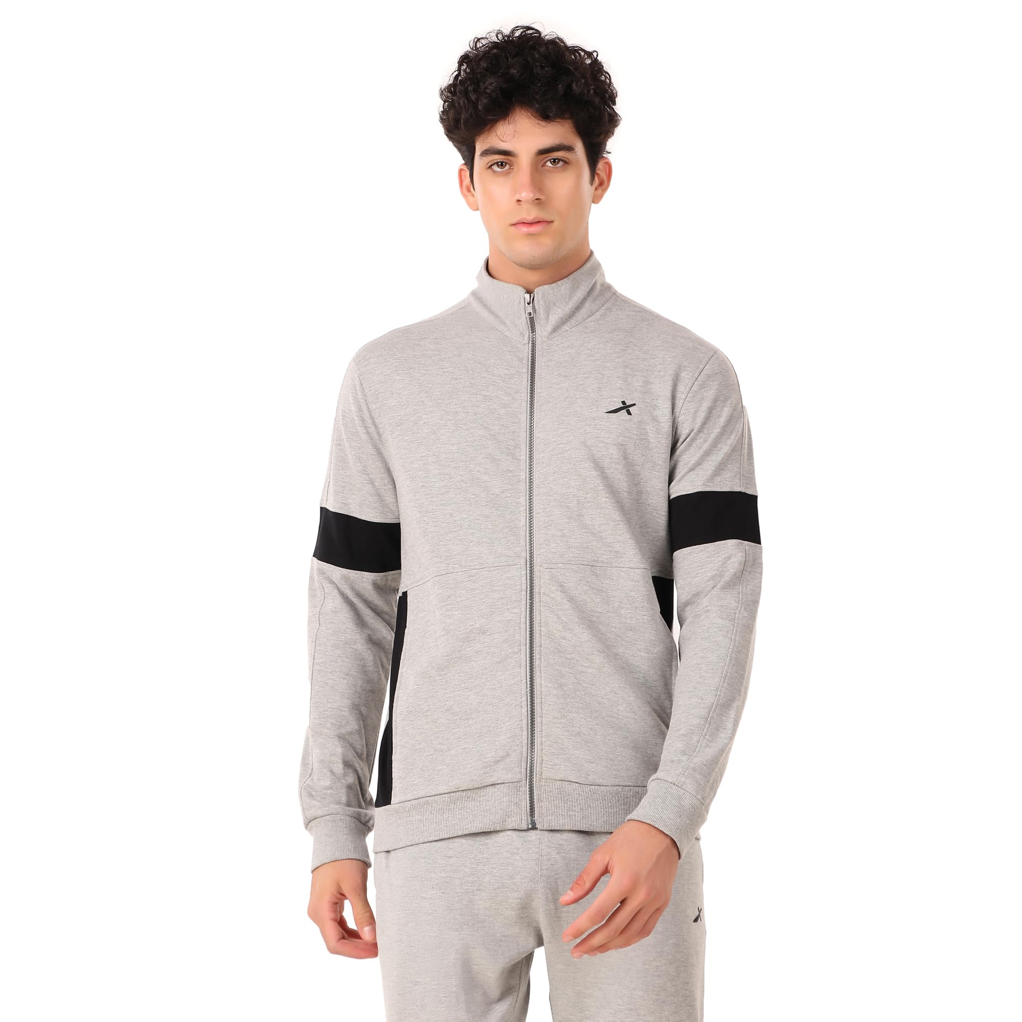 OMJ-326 Men's Regular Fit Type Sports/Gym Wear Winter Zipper Jacket-image-26