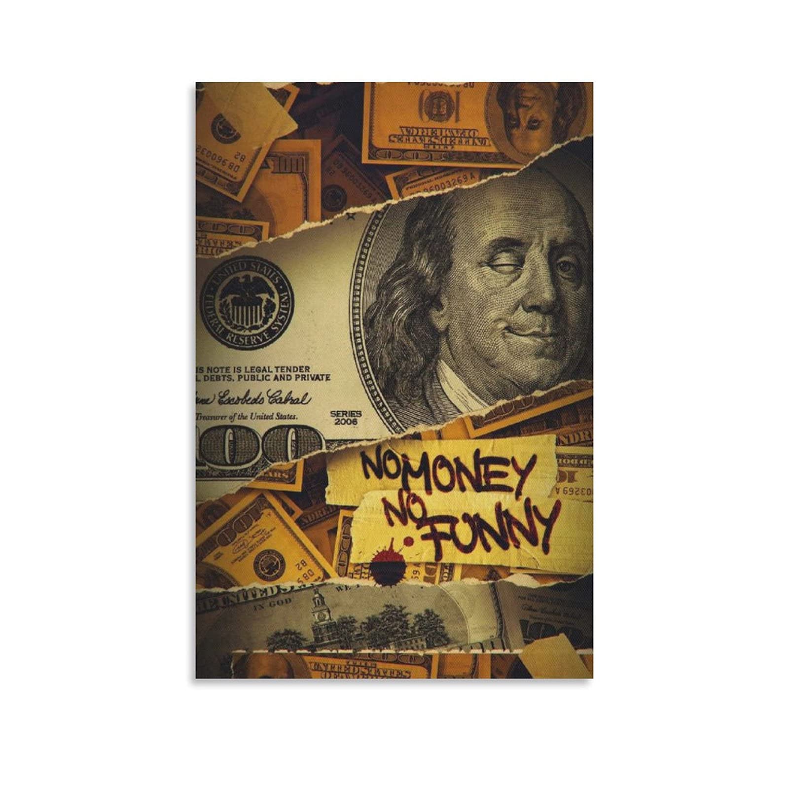 SQOR No Money is Not Happy Poster Canvas Art Poster and Wall Art Picture  Print Modern Family Bedroom Decor Posters 24×36inch(60×90cm) : Amazon.ca:  Home