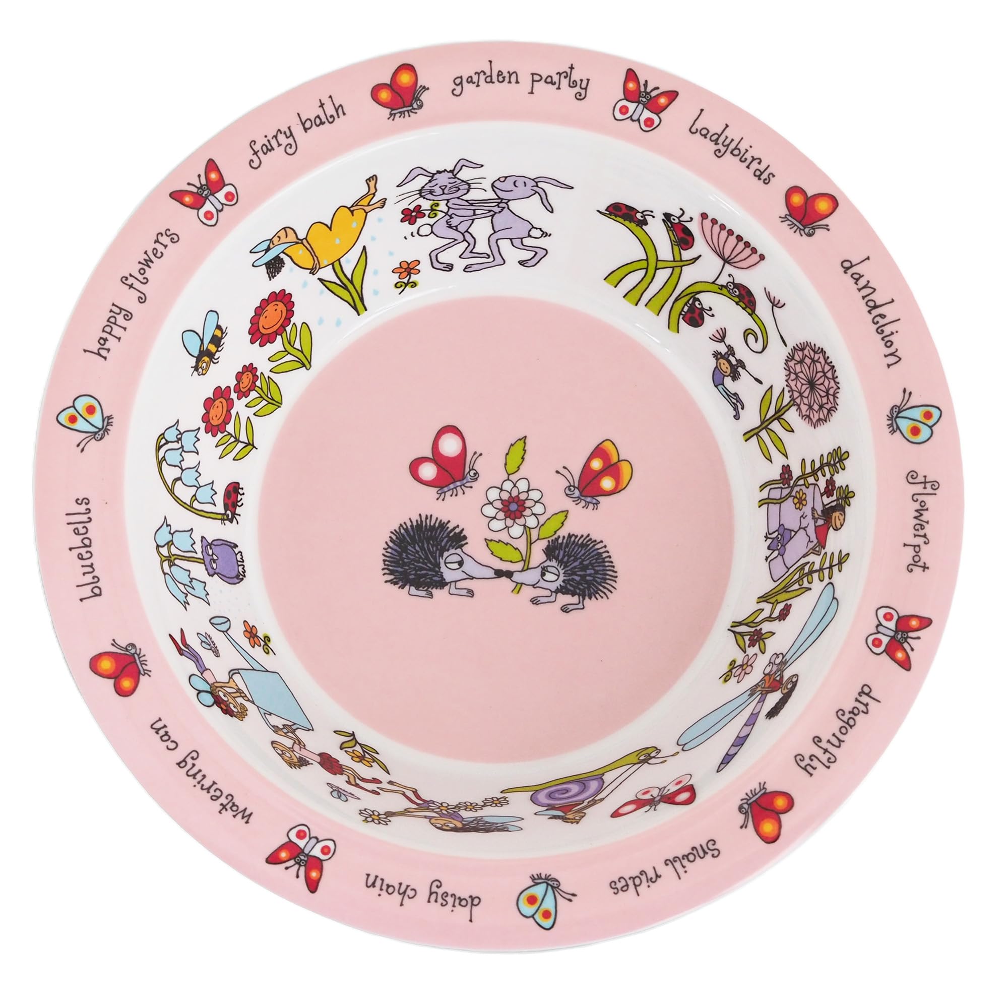 Tyrrell Katz Kids Secret Garden Printed Bowl in Melamine - Dishwasher Safe Children's Dish Outdoor Dining Tableware Everyday Plate - 16.5 cm — image 1