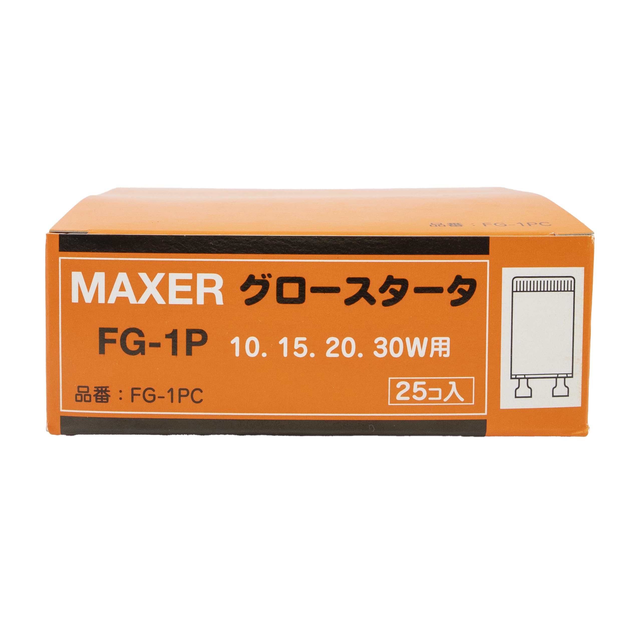 MITSUBISHI 三菱 グロースタータ FG-1P 10〜30形 75個 MITSUBISHI 三菱 グロースタータ FG-1P 10〜30形 75個