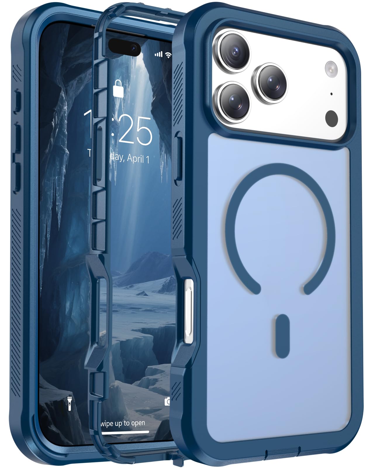 jaroco Magnetic for iPhone 18 Pro Max Case/iPhone 17 Pro Max Case Deep Blue