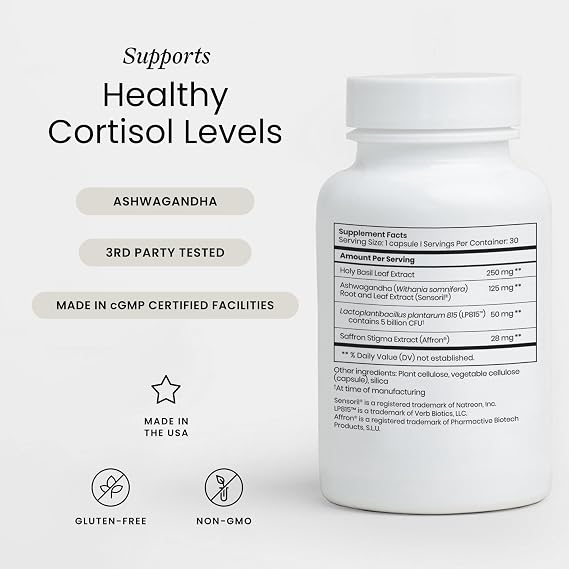 Perelel Stress Support Supplement with Ashwagandha & Saffron
