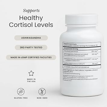 Perelel Stress Support Supplement with Ashwagandha & Saffron