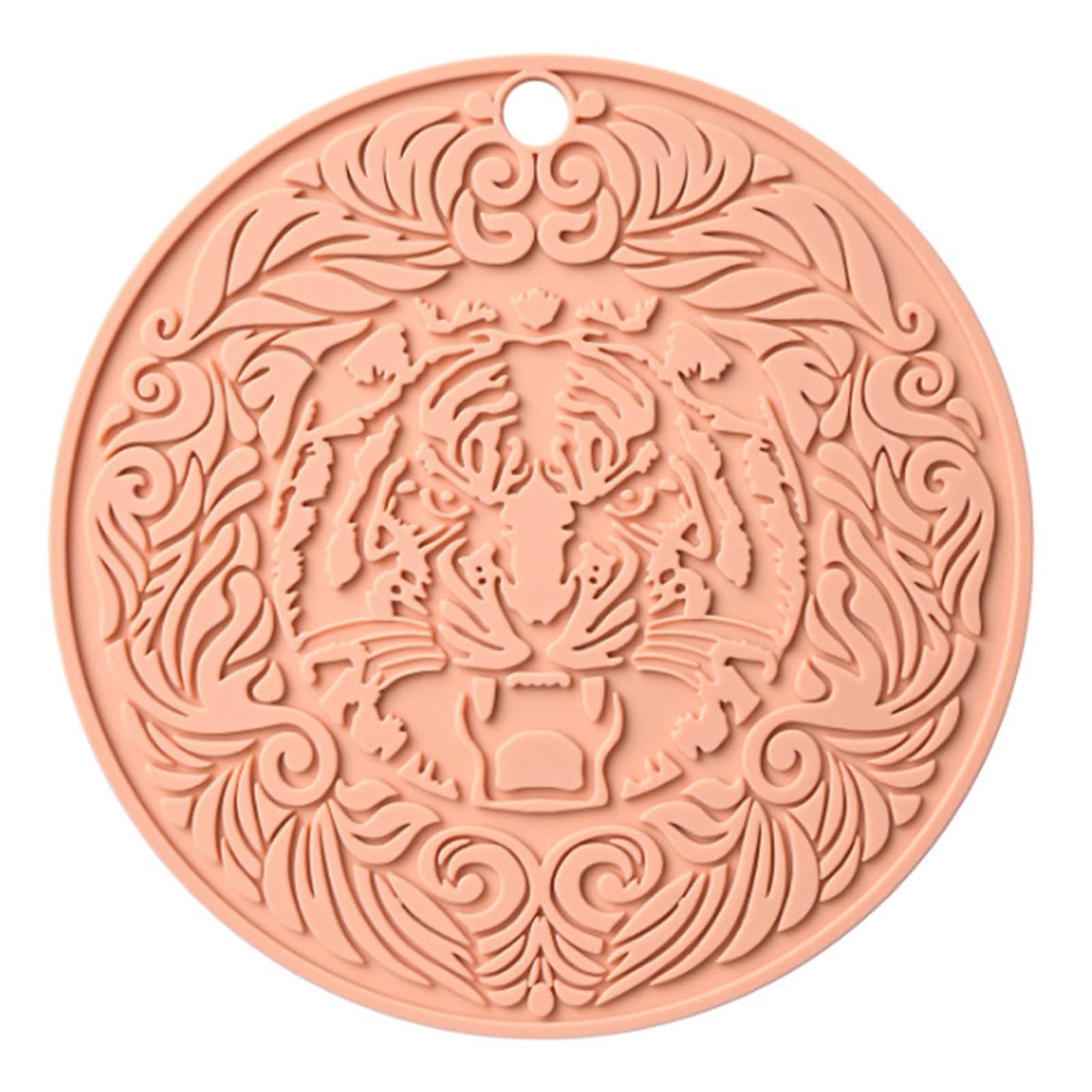 Creative Insulation Mats Anti-scald Mat Nordic Household Dishes Mat Tiger Pattern Silicone Tea Coas Insulation Pads Camping