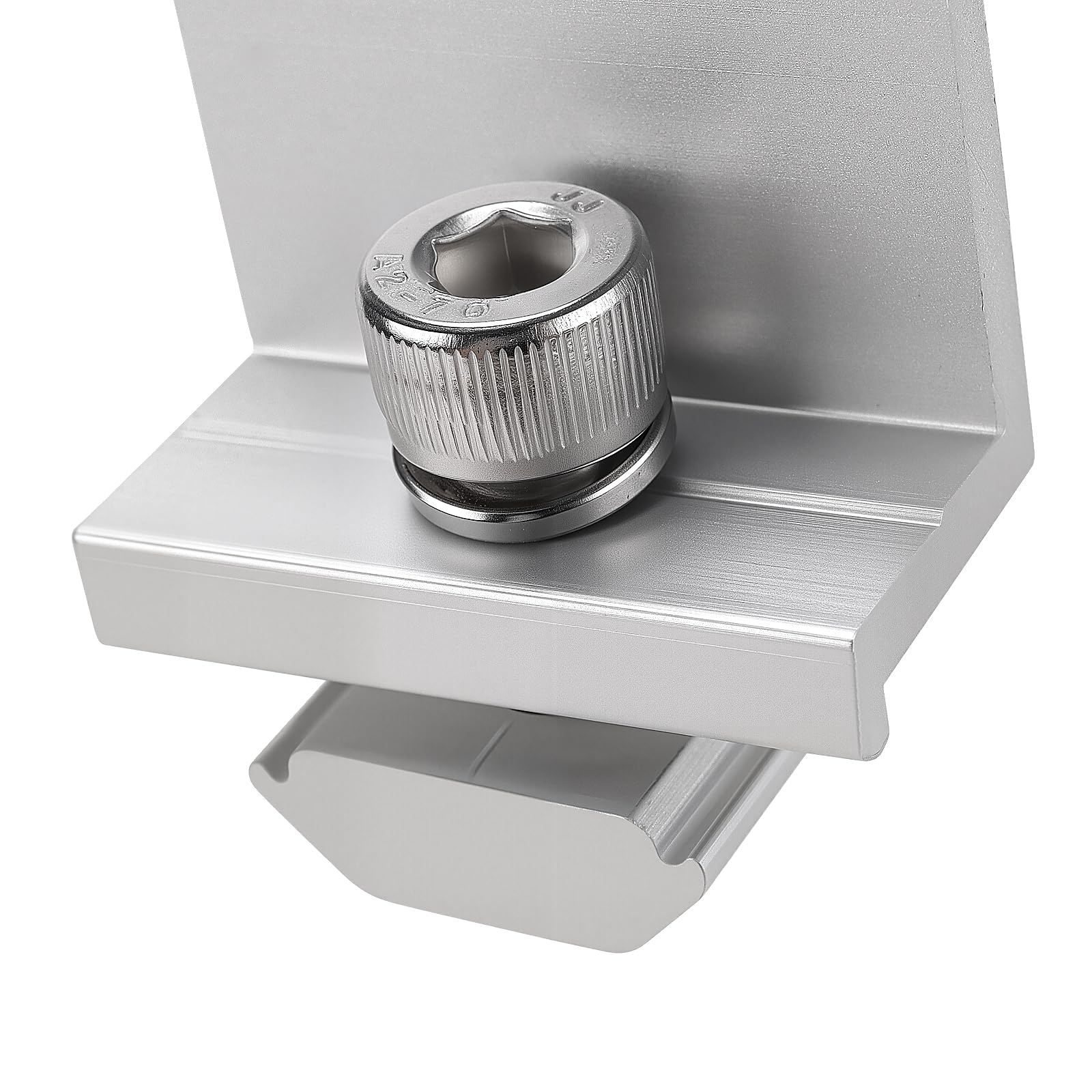 SINJEUN Lot de 18 supports de fixation pour panneau solaire - Alliage d'aluminium argenté 30-35 mm - Pour camping-car, toit, bateau