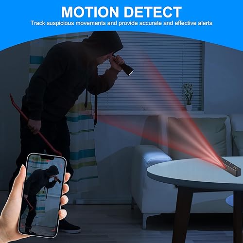 Miniatura 6 de Cámara oculta inalámbrica en miniatura - Mini cámara Wi-Fi de seguridad - Monitoreo de bebés y mascotas - Detección de movimiento - Visualización de
