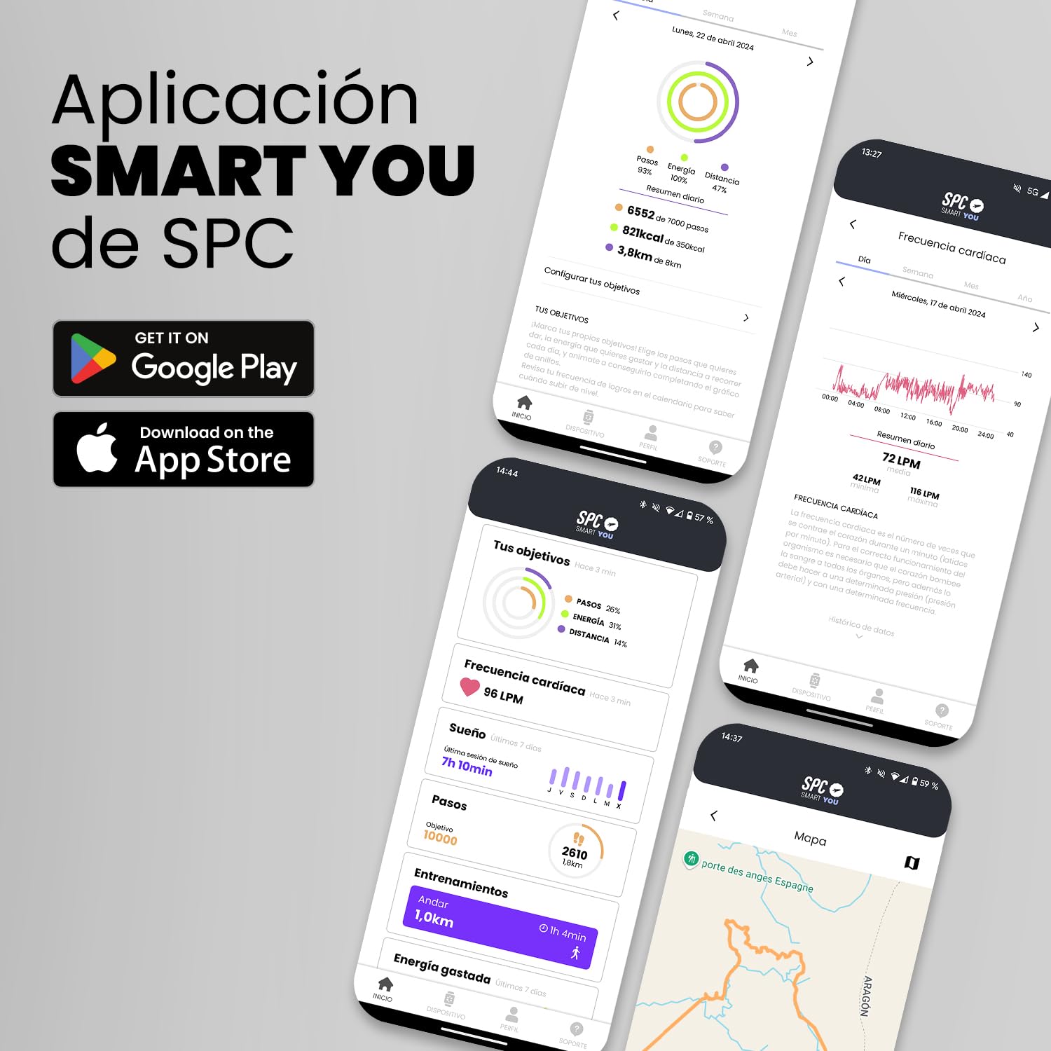 SPC SMARTEE Duo Pro - Smartwatch Inteligente Pantalla AMOLED 1,78" y GPS