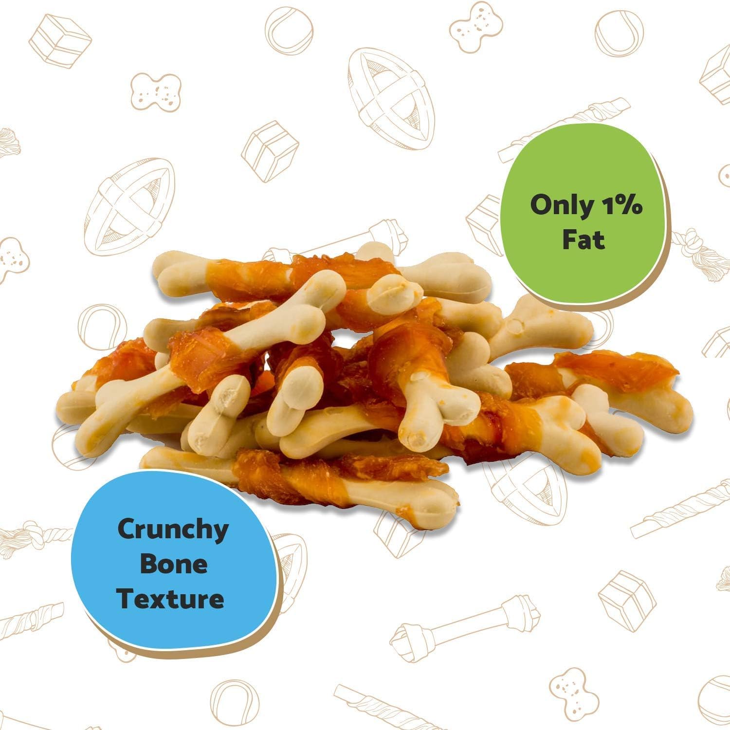 Good Boy, Chicken and Calcium Bones, Dog Treats, Made With 100% Natural Chicken Breast Meat -Low Fat Dog Training Treats - Image 3