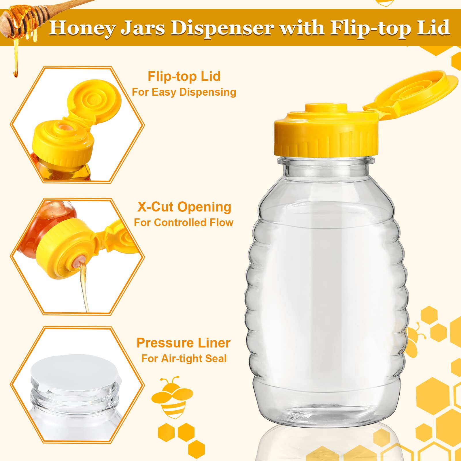Hoolerry Condiment Squeeze Bottles