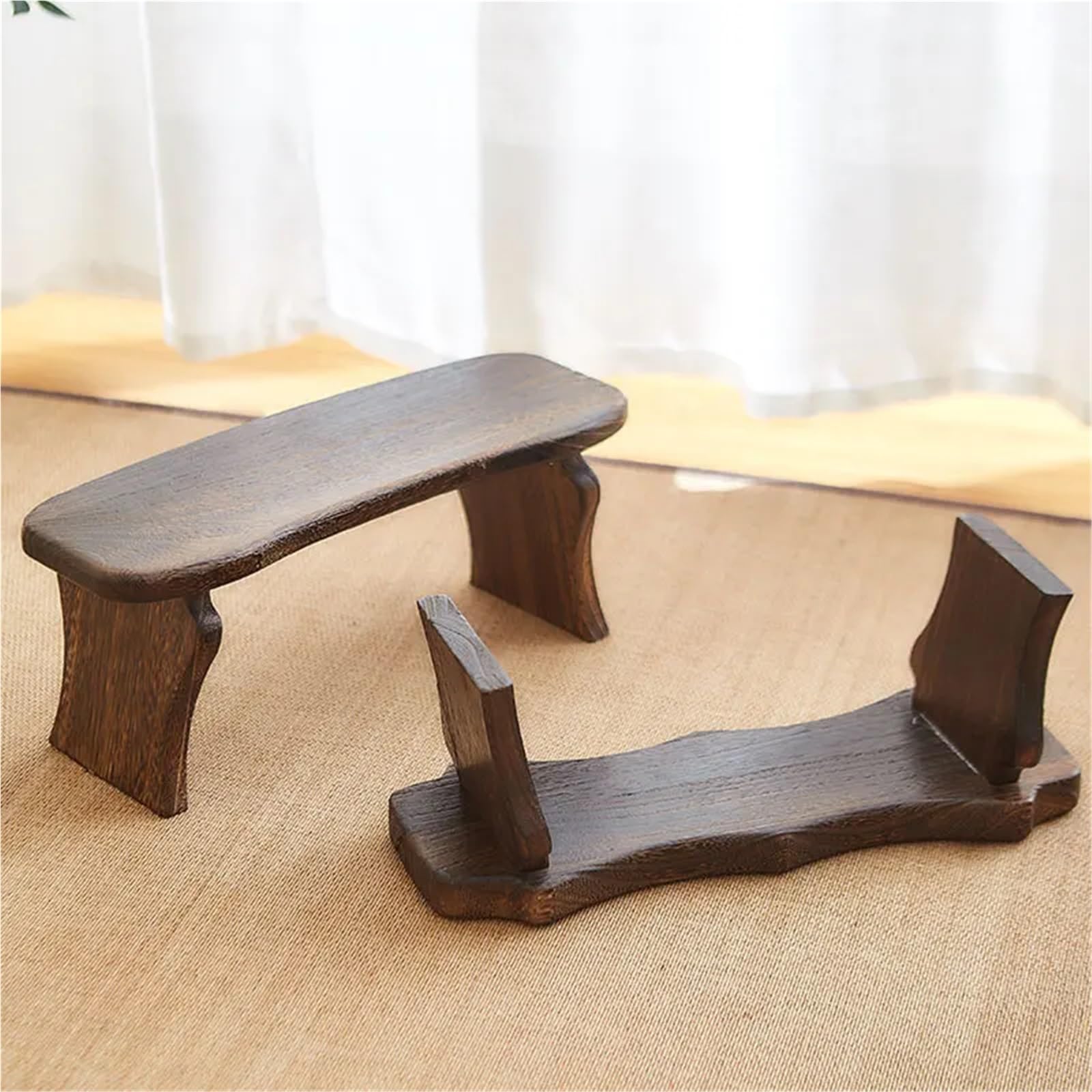 Zafu Meditación Taburete de meditación Madera Maciza, Banco Zapatos Entrada, Silla for arrodillarse, Sentarse(ARC Stool)
