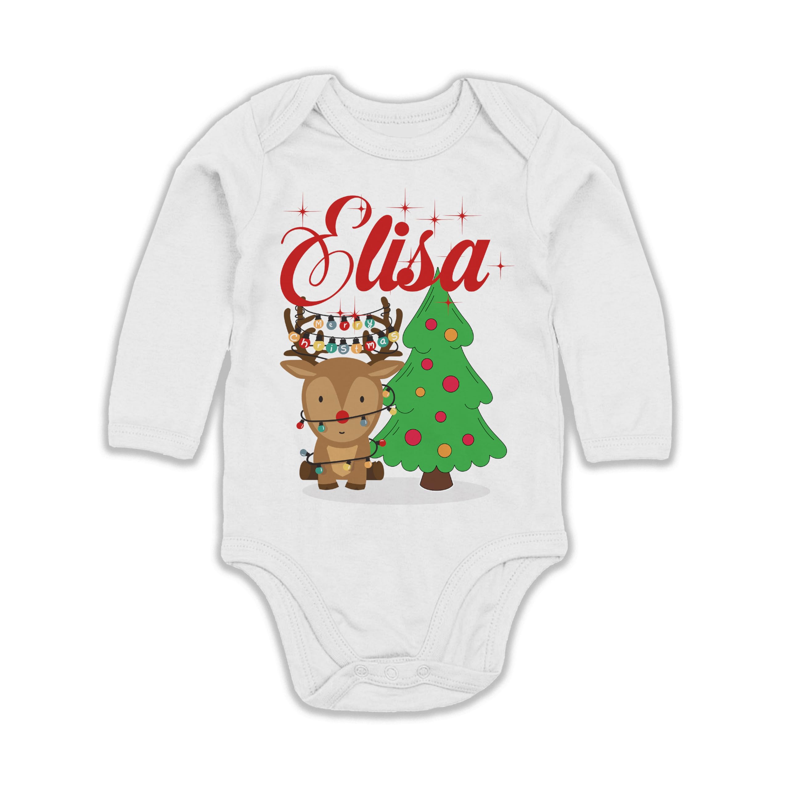 Felpe e Body Neonato Natale Maniche Lunghe Famiglia Nomi Personalizzabili Padre Madre Bimbo Bimba Set 3 Christmas