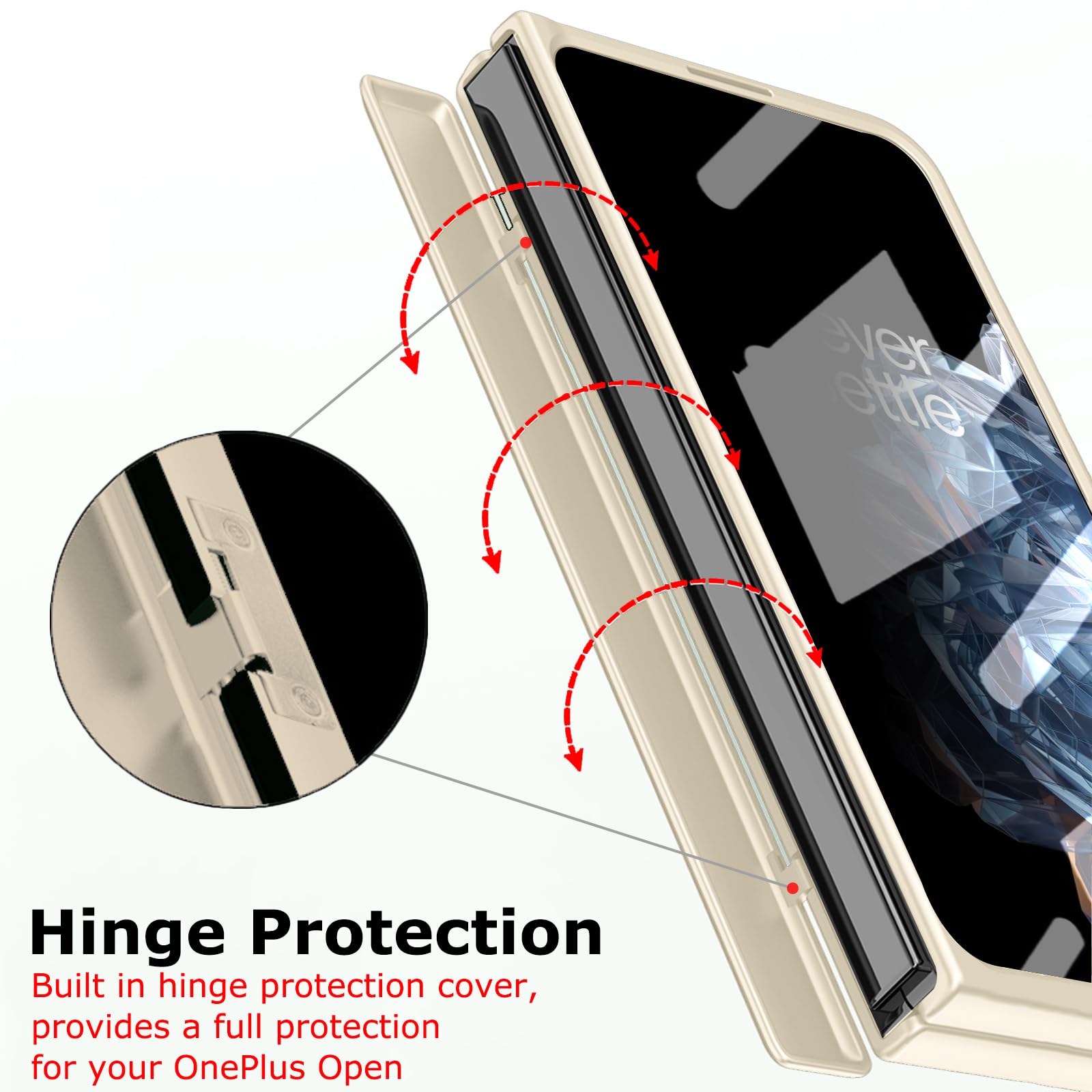 Hülle Custodia per OnePlus Open Cover Pelle + Penna + Glass Film + Pen Slot Hinge + Bracket,Slim Bumper Case Custodie per OnePlus Open/Oppo Find N3(1