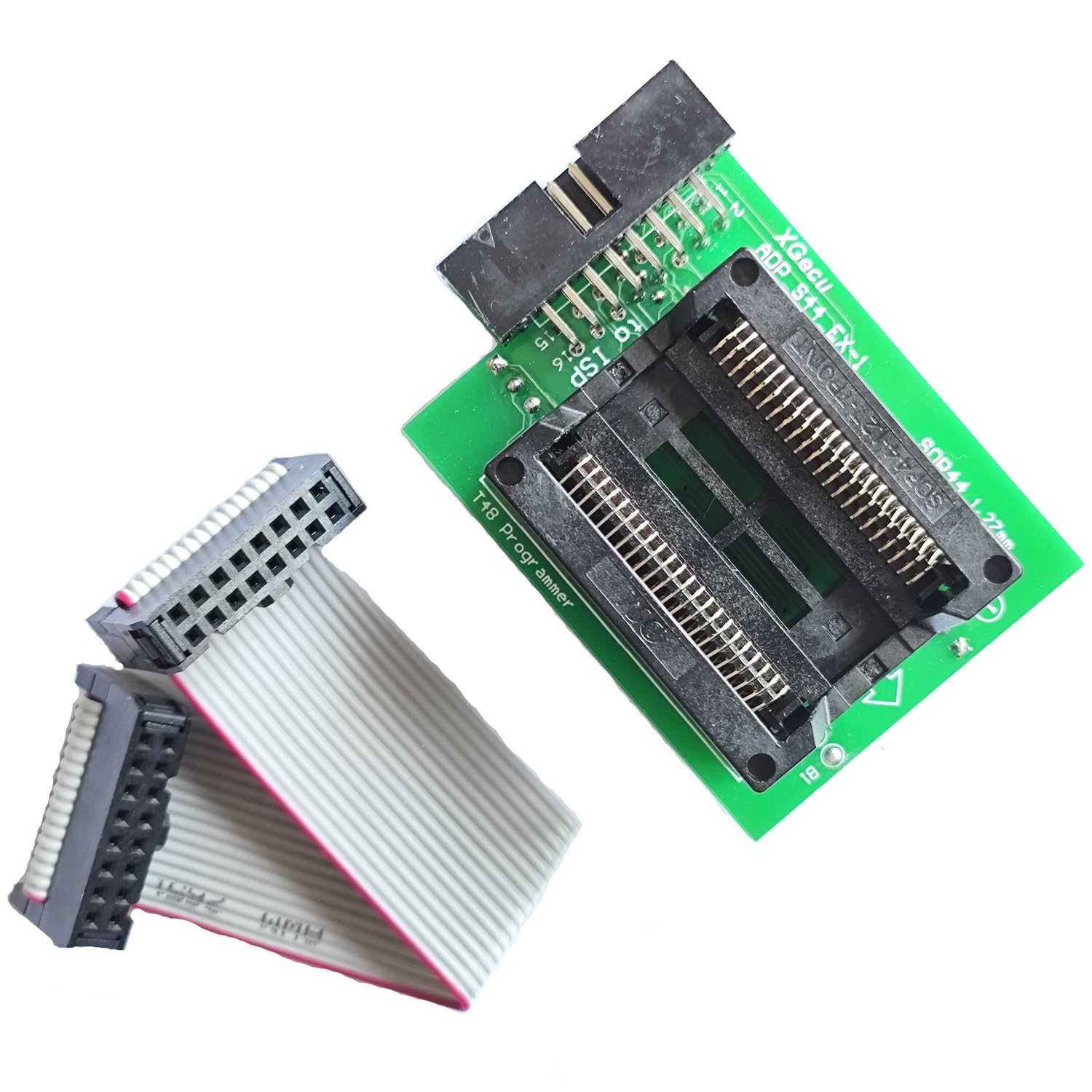 XGecu SOP44 Adaptador 1,27 mm ADP_S44_EX-1/ para PSOP44/SOP44/SOIC44 ICS Socket Only use on T48 (TL866-3G) Programmer