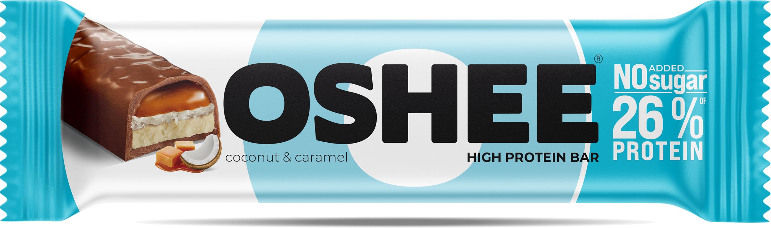 Baton proteinowy Oshee kokos i karmel 48g (12 sztuk)