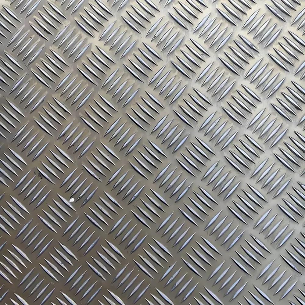 Tłoczona Aluminiowa Płyta Ryflowana – Płyta Antypoślizgowa Ze Stopu 1060 (grubość 2 Mm, 100x100 Mm Do 400x500 Mm) – Gotowa Do Cięcia CNC/laserowego Dla Przemysłu, HVAC, Opakowań (1 Sztuka)(200x300mm)