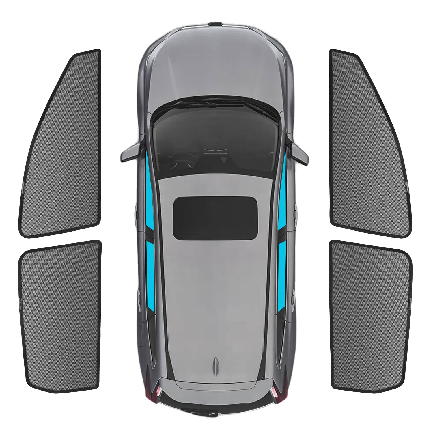 KMF Car Side Window Mesh Sun Shade for Hon-da CR-V 2017-2022