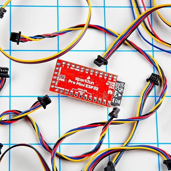 SparkFun ESP32 Qwiic Pro Mini - ESP32-PICO-V3-02 Embedded, Xtensa Dual-core 32-bit LX6 microprocessor, Operating Voltage: 3.0-3.6V, Board Dimensions: 1.5in x 0.70in