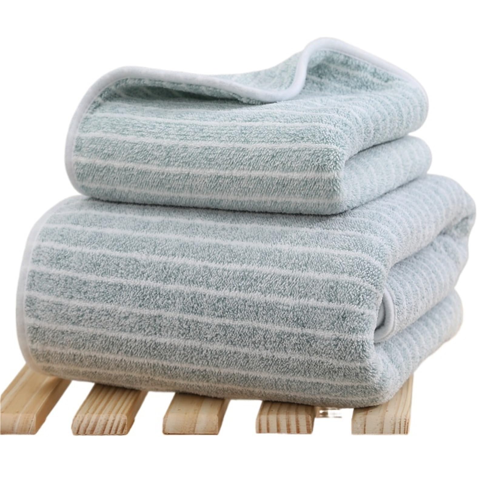 GMEqfhpOPS Quick-Drying Towel Coral Fleece Towels Bath Towels Thickened Absorbent for Swimming Pool Sports Fitness Gift Towels Towels Bath(Blue,35x75cm 70x140cm 2pc)