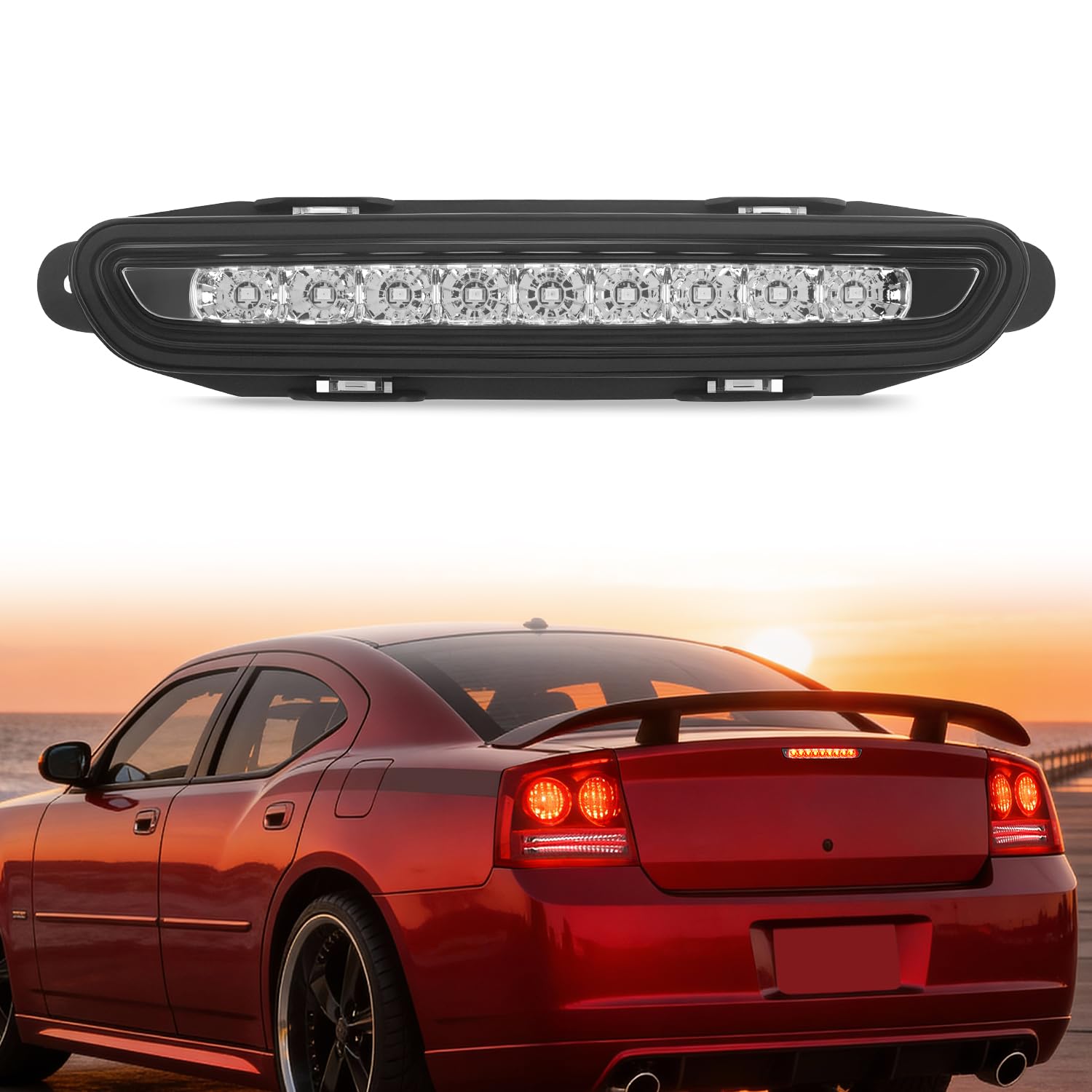 Nilight Third Brake Light for Dodge Charger 2006 2007 2008 2009 2010
