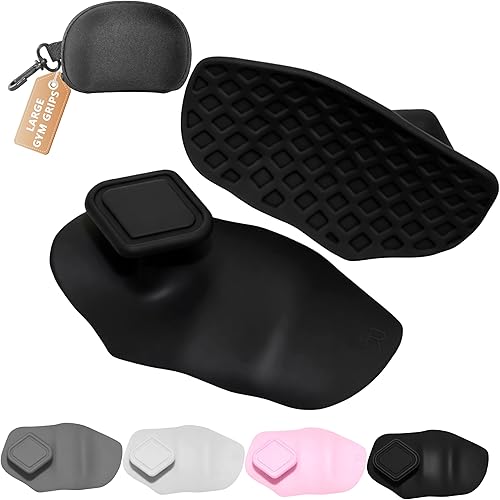 Miniatura 11 de Agarres de silicona para levantamiento de pesas, guantes de entrenamiento alternativos para hombres, agarre antideslizante para entrenamiento de