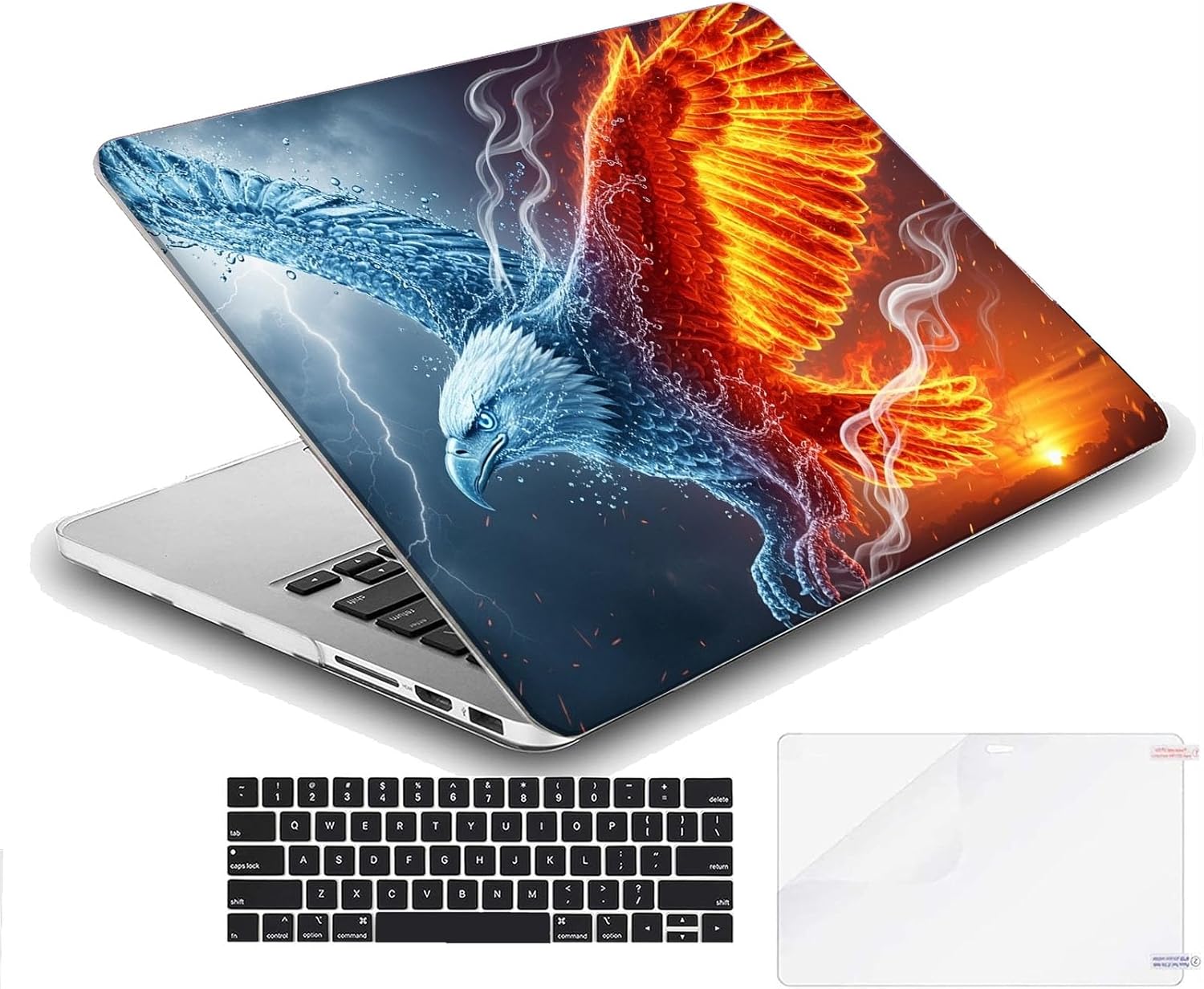 Compatible with MacBook Neo 13-inch, Hard Shell Case with Keyboard Cover and Screen Protector (A3404 A18 Pro chip, 2026 Release) - American Bald Eagle MC21030