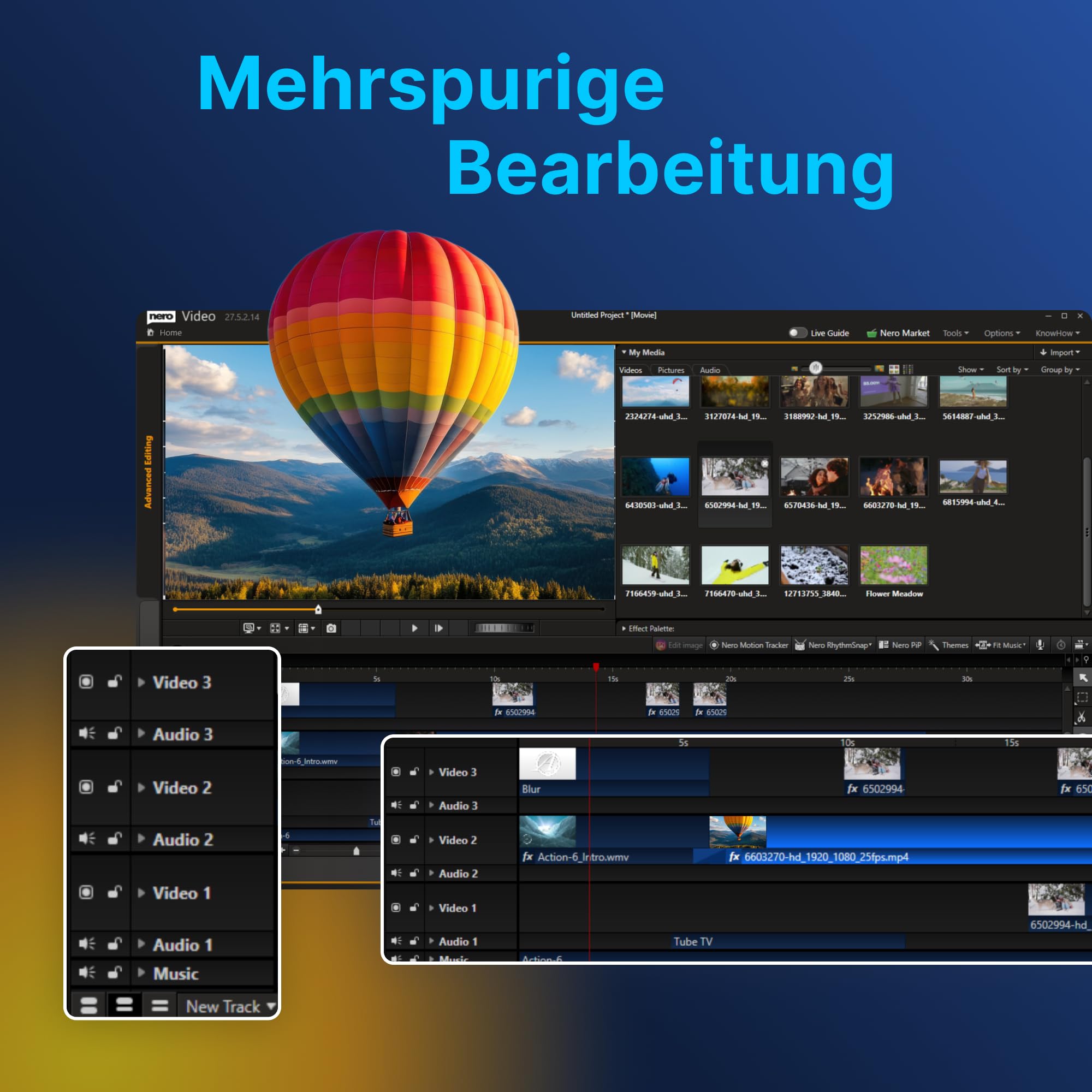 Nero Video 2026 | Videoschnitt-Software für Windows | Videos schneiden, bearbeiten & erstellen | 4K/8K, Motion Tracking, 1000+ Effekte, DVD & Blu-ray | Dauerlizenz für 1 PC