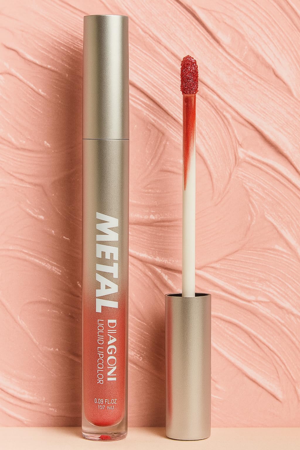 MEGAGA Lip Gloss Soft Coral Pink (Matte)-image-19