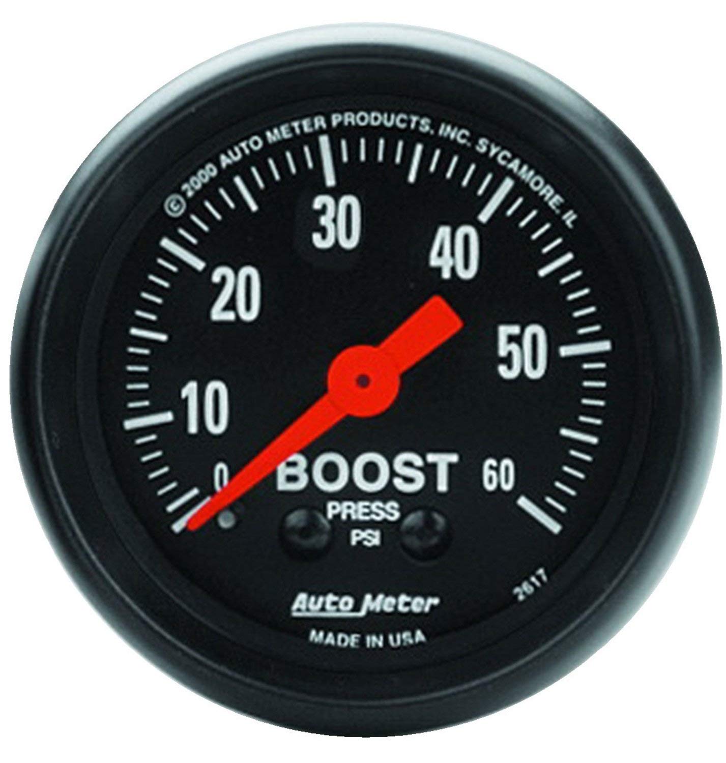 AUTOMAGⅢ Amazon.com: AUTO METER 2617 Z-Series Mechanical Boost Gauge