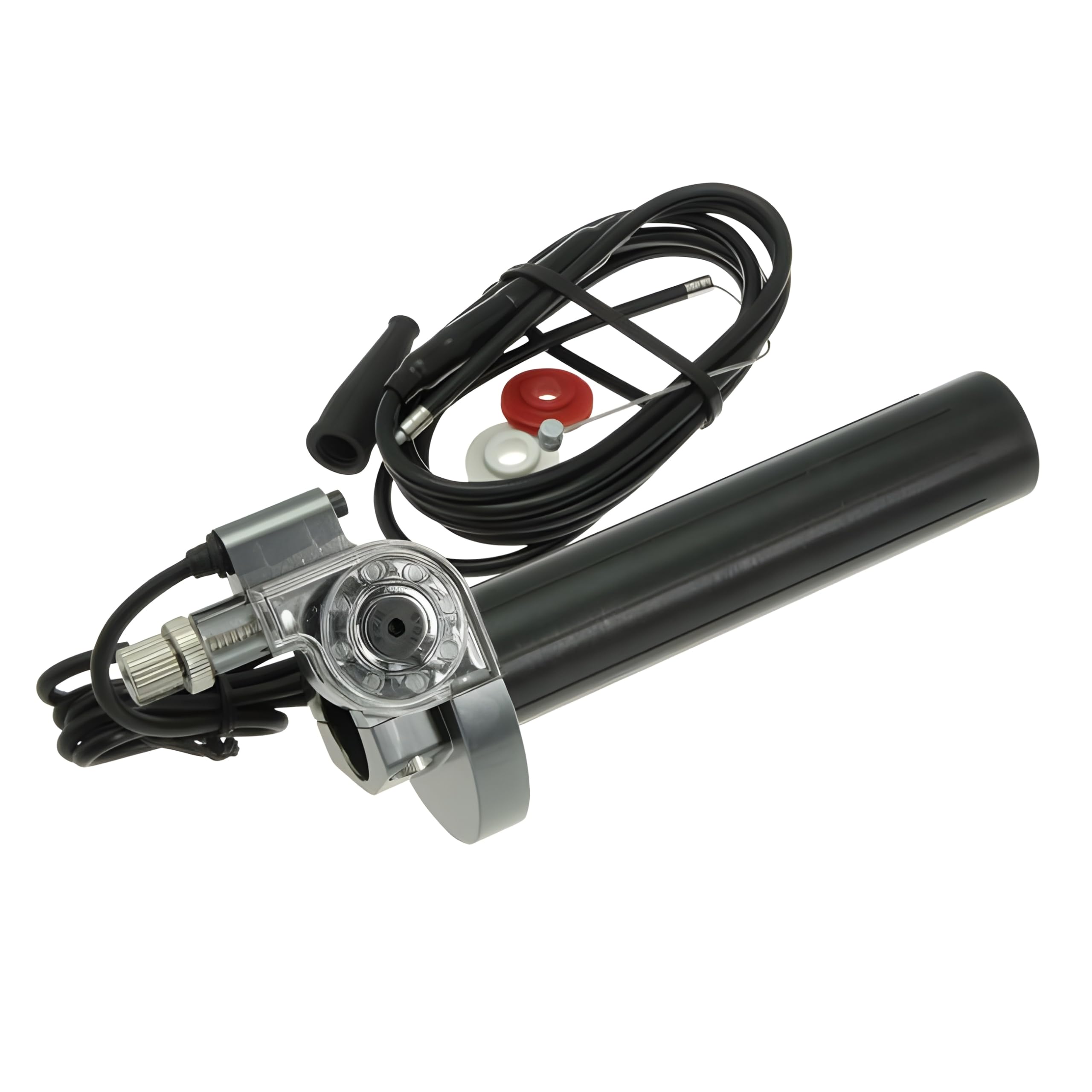 Poignée de gaz STAGE6 CNC Type, kurzhub, 3 Positions, avec câble d'accélérateur Gris Acier