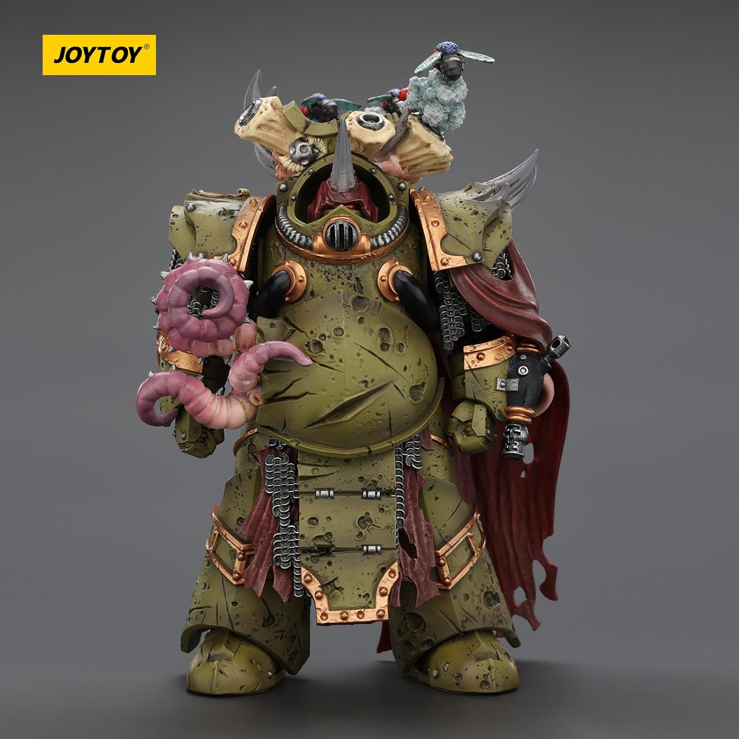 JOYTOY Warhammer 40k Death Guard Deathshroud Terminator 2 with Manreaper and Plaguespurter Gauntlet 1/18 Action Figure