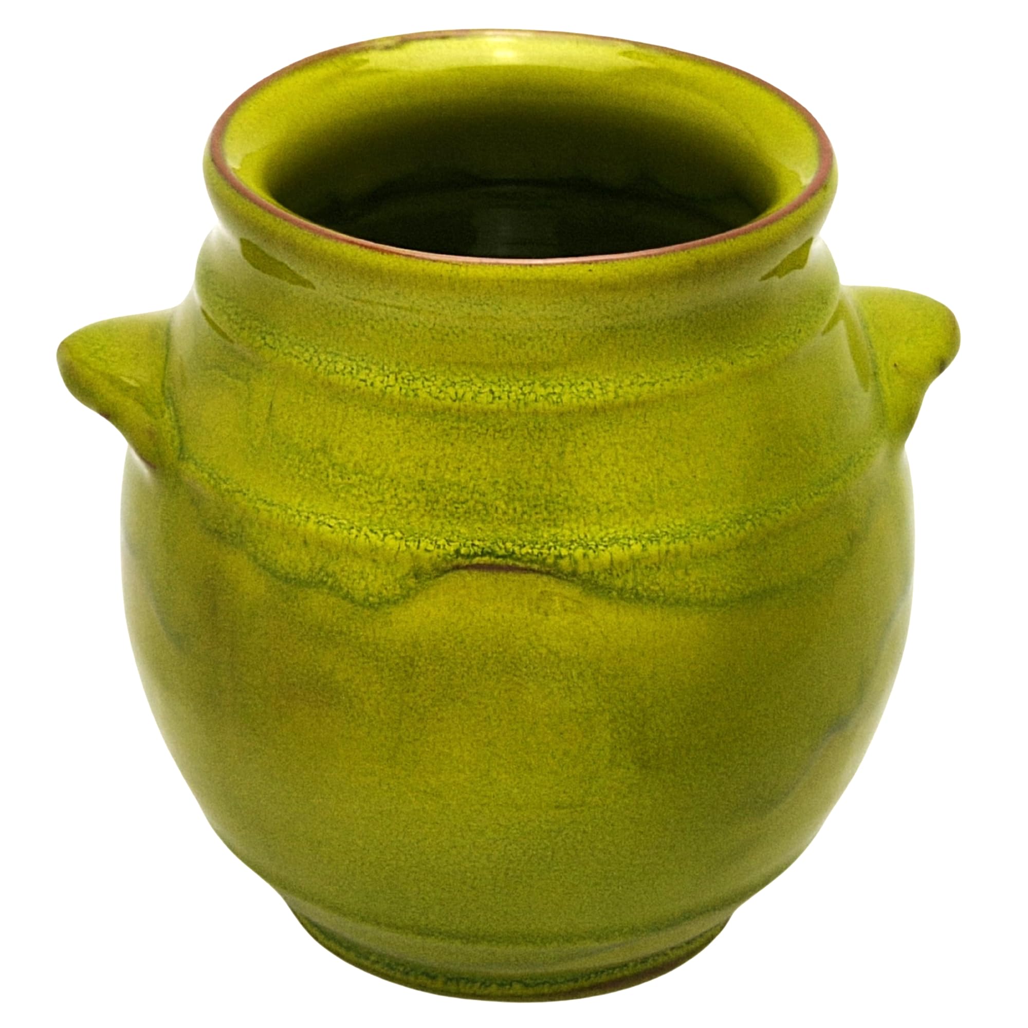 Pot à ustensiles en céramique trempé à la main | Porte-ustensiles de cuisine artisanal | Fabriqué en Espagne | Élégant pot à couverts | Pot à couverts rustique pour cuillères, spatules