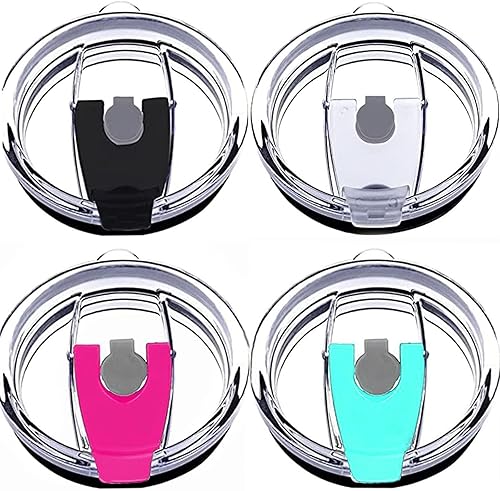 Tapas de vaso a prueba de derrames, de 20 onzas, paquete de 4 tapas resistentes a salpicaduras para Beast, Juro, Ozark Trail, Rae Dunn, Atlin, taza