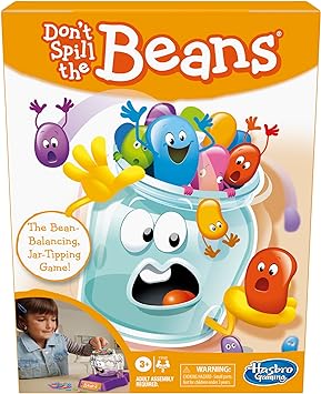 Hasbro Gaming Don't Spill The Beans Game for Kids, Easy and Fun Balancing Game for Children Ages 3 and Up, Preschool Games for 2 Players, Kids Board Games