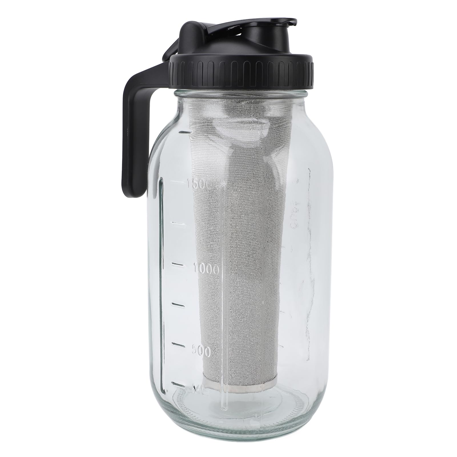 Ejoyous Jarra de Helada, Filtro de Acero Inoxidable de Cerveza Fría Fácil de Limpiar para Cafetería (2000ml)
