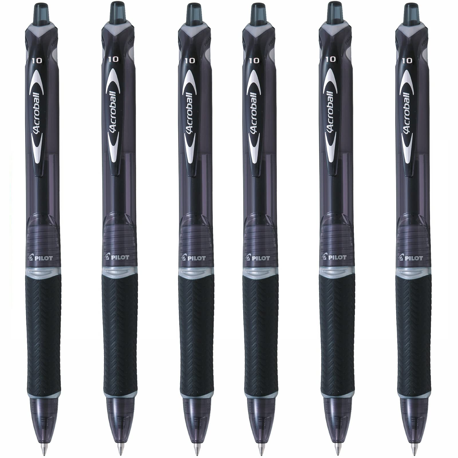 Pilot Acroball Pure White Retractable Ballpoint Pen - Pack Of 3 Pens