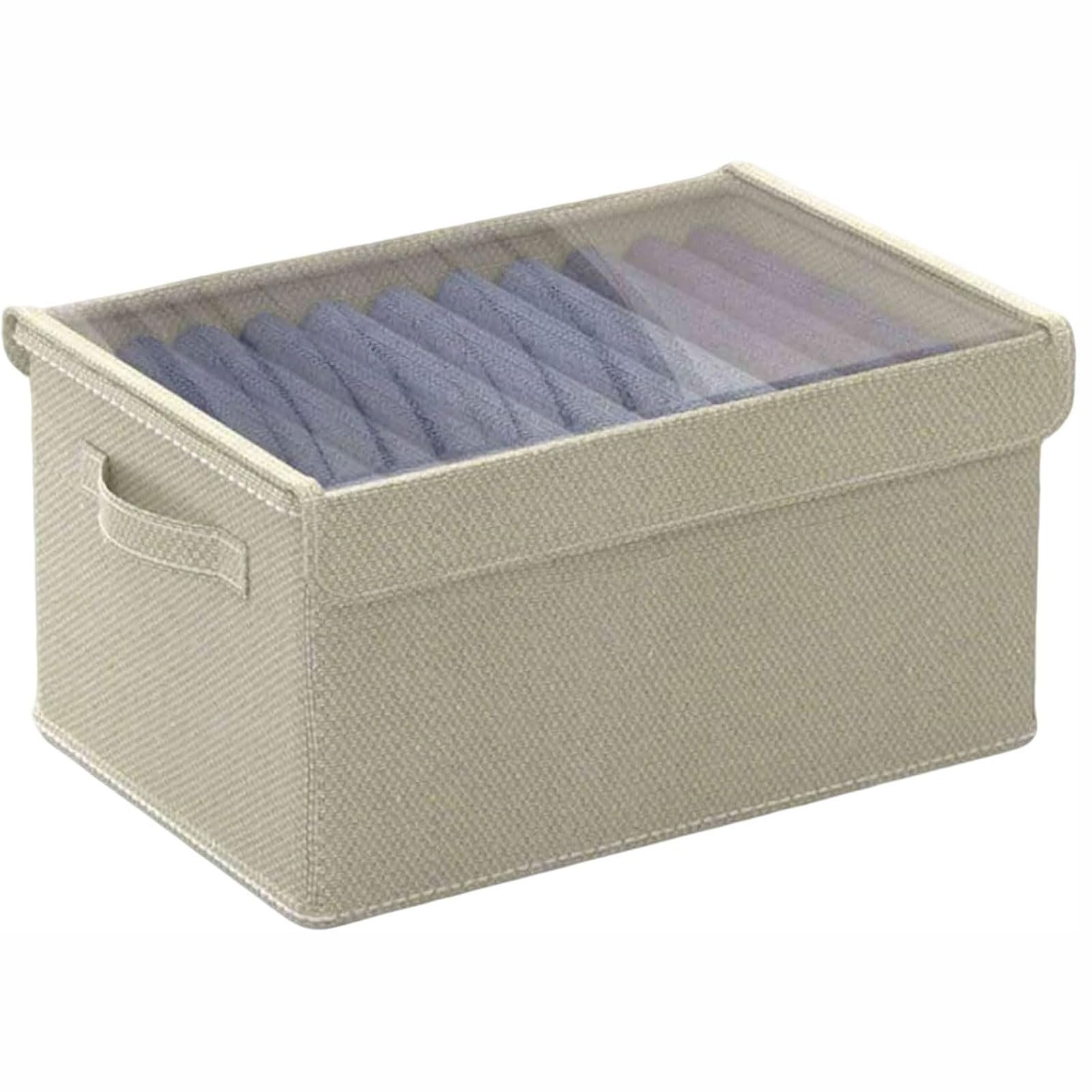 Boîte de rangement pliable vêtement en tissu contre le désordre du placard