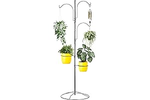 Gray Bunny Hanging Plant Stand Indoor with Base