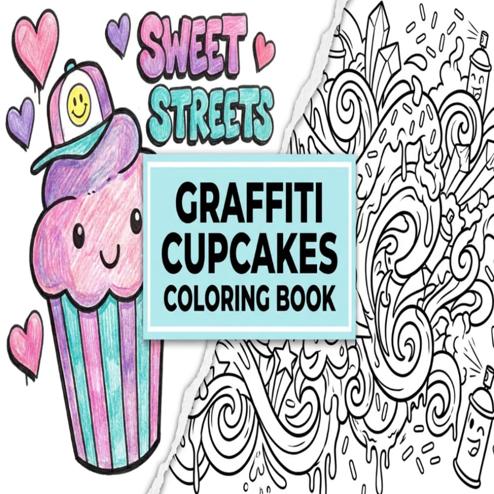Graffiti Cupcakes Coloring Book