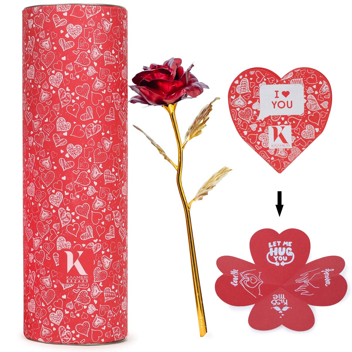 Kaameri BazaarKaameri Bazaar Artificial Rose (Gold)