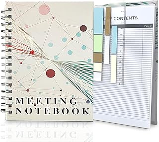 My Liberty Professional Meeting Notebook with Templates and Sticky Notes – Ideal for Work & Office