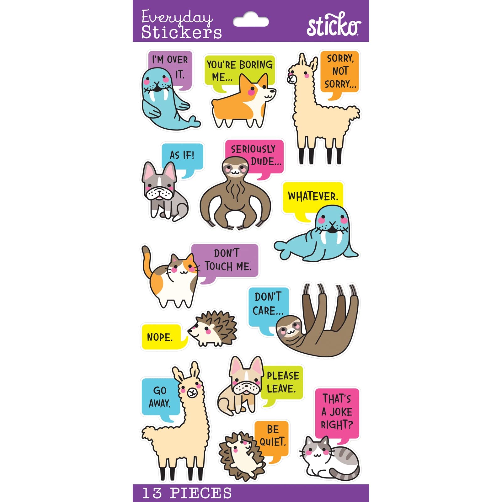 EK Success Sticko Themed Stickers-Sarcastic Animals