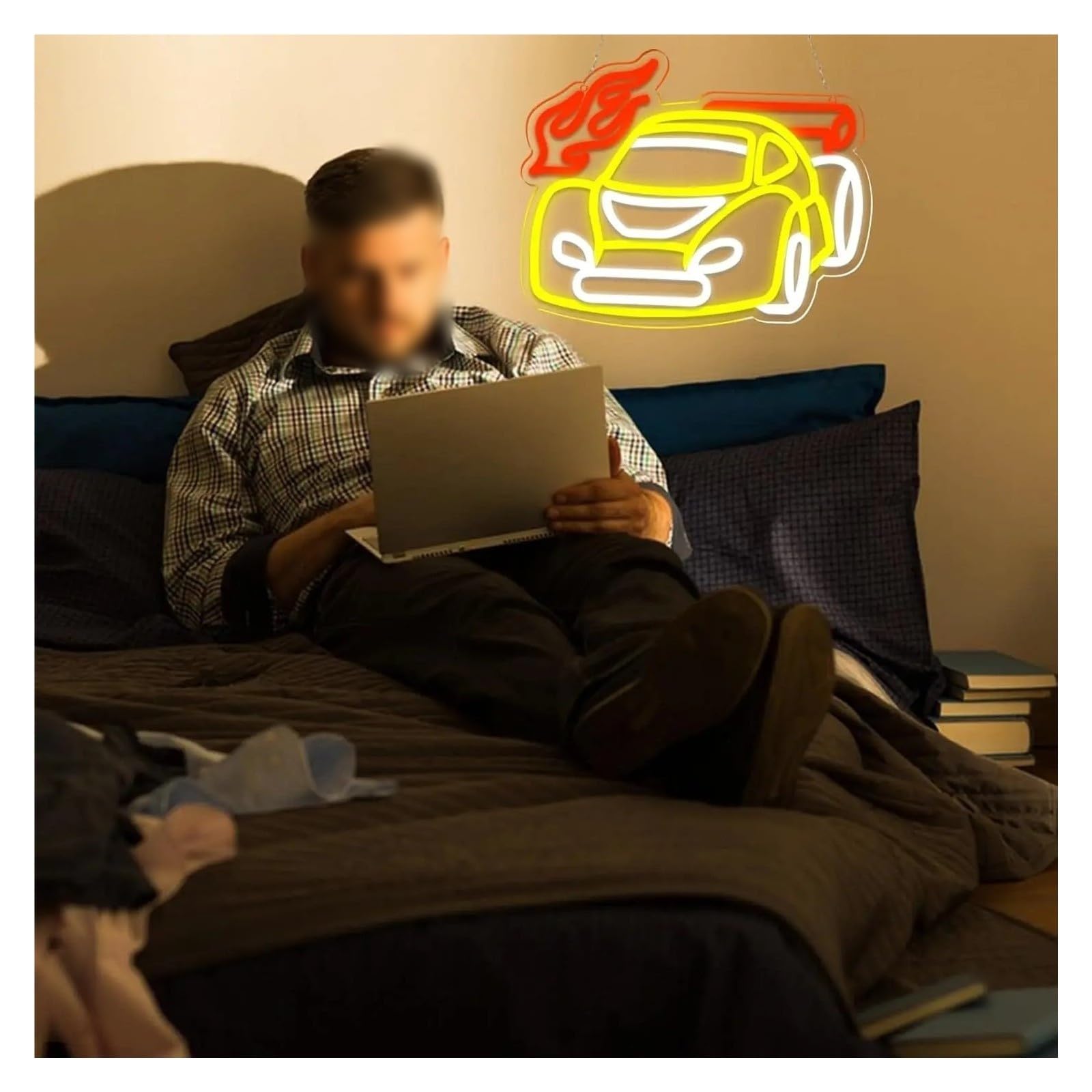 Insegna al Neon Insegna Al Neon LED Per Auto Da Corsa
