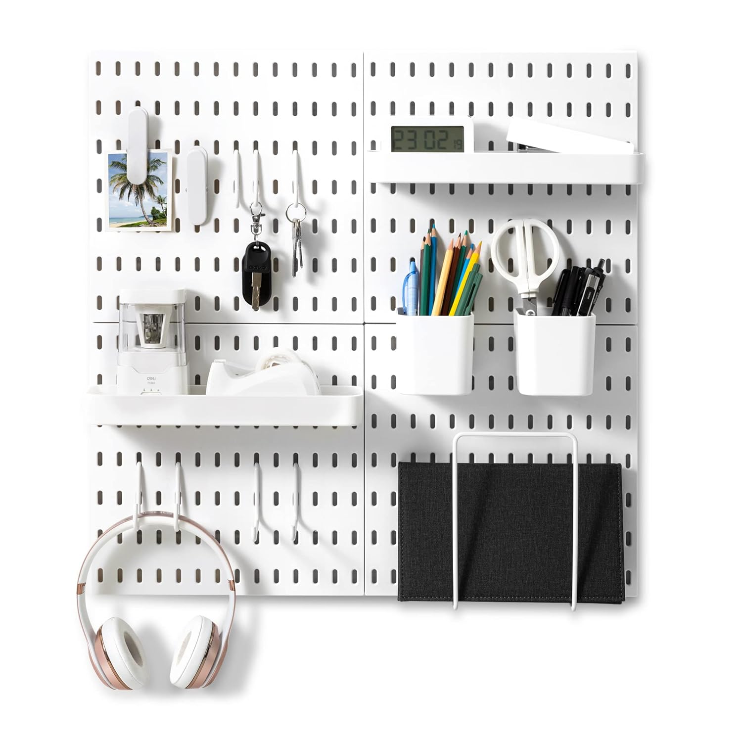 VUSIGN Pegboard Combination Wall Organizer Kit, Wall Mount Display