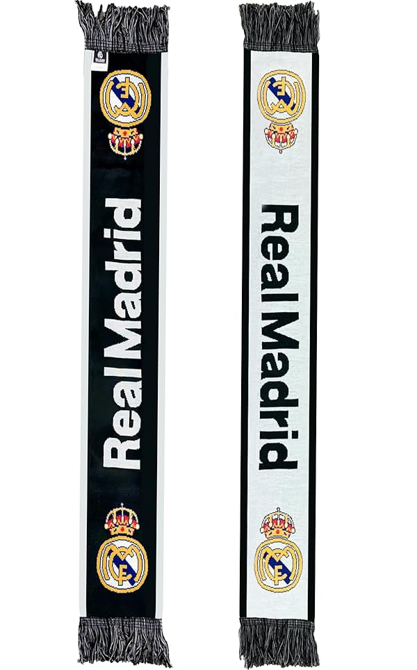 Icon Sports Real Madrid Scarf, White/Black Licensed Reversible R. Madrid Scarf by Icon Sports - Used condition - US$21.57