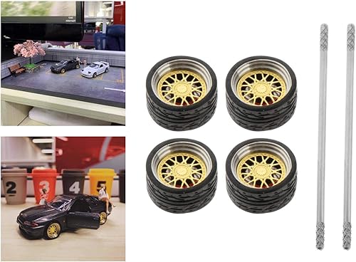 Miniatura 4 de Amagogo 4 piezas de accesorios de aleación de automóvil modelo fundido a presión 164 para E3