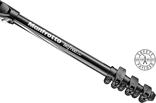 Miniatura 3 de Manfrotto MKBFRLA4B-BHM Befree Advanced 2N1 - Trípode de viaje con monopie, bloqueo de palanca, bolsa de trípode, placa y cabezal de bola incluidos